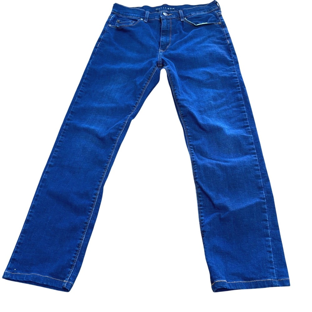 Mott & Bow Slim Leg Premium Denim Jeans Wms 31 Dark Blue Indigo Stretch